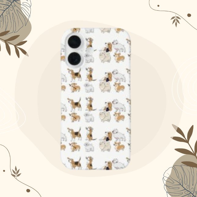 Coques Case-Mate iPhone Chien Animal Cute Corgi Brown Bolonka (Créateur téléchargé)