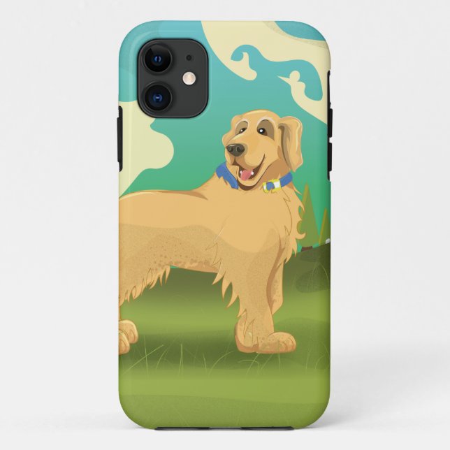 Coques Case-Mate iPhone Chien animal de compagnie dans le parc (Dos)