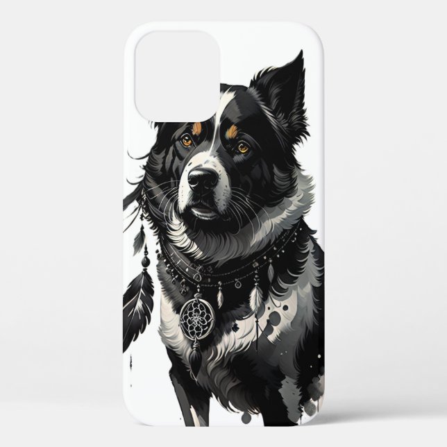 Coques Case-Mate iPhone chien, attrapeur de rêves, amulet, talisman, (Verso)