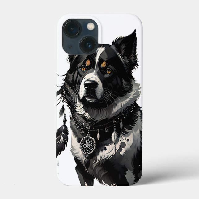 Coques Case-Mate iPhone chien, attrapeur de rêves, amulet, talisman, (Verso)