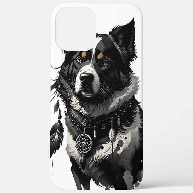 Coques Case-Mate iPhone chien, attrapeur de rêves, amulet, talisman, (Verso)