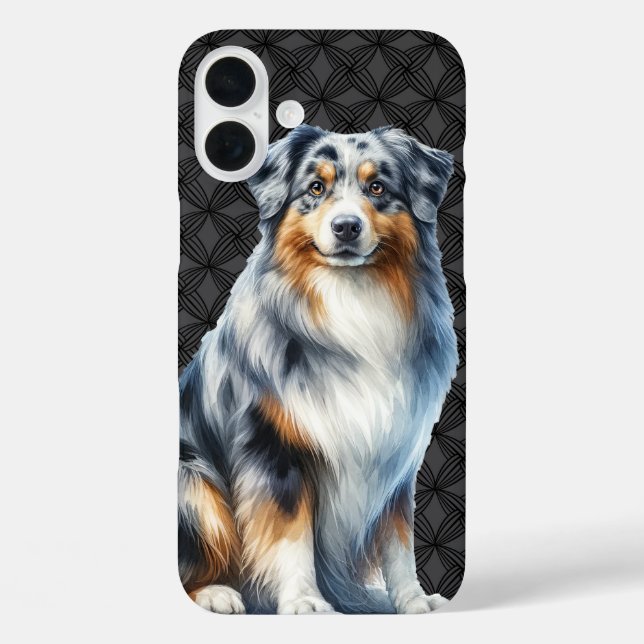COQUES Case-Mate iPhone CHIEN AUSTRALIEN DE FLUFER LONGTEMPS HAÏS (Verso)