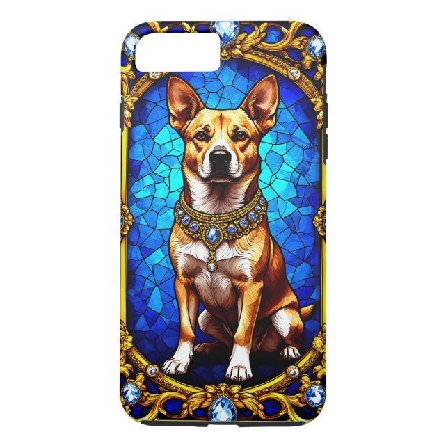 Coques Case-Mate iPhone Chien aux couleurs vives et détails (Dos)