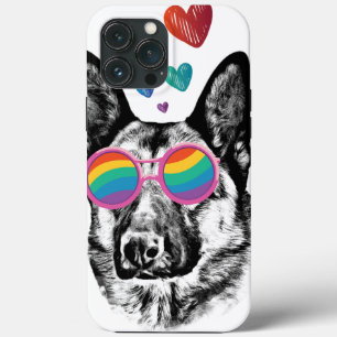 Case-Mate iPhone Case Chien berger allemand avec coeur Saint-Valentin