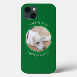 Case-Mate iPhone Case Chien blanc paisible Collier rouge Coque-Mate de N