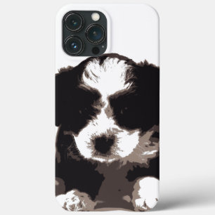 Case-Mate iPhone Case Chien chiot maltais noir et blanc