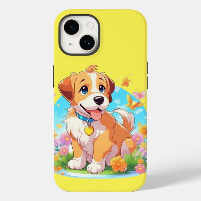 Coques Case-Mate iPhone Chien chiot mignon (Verso)