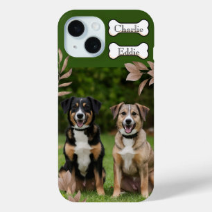 Coque Case-Mate iPhone Chien chiot photo de téléphone et nom deux chiens