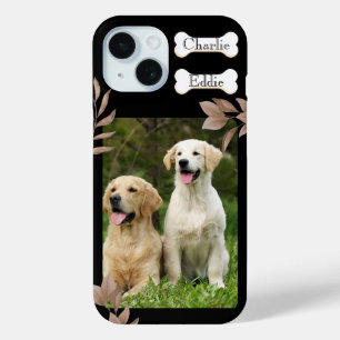 Coque Case-Mate iPhone Chien chiot photo de téléphone et nom deux chiens