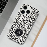 Coque iPhone 16 Pro Chien dalmate Abstrait Motif Monogramme<br><div class="desc">Le Dalmatian Dog Abstrait Motif Monogram iPhone 16 Pro Coque allie style moderne et design ludique. Doté d'un motif abstrait chic d'inspiration dalmate et d'un monogramme personnalisé, ce coque offre un mélange unique de fonctionnalité et d'atmosphère. Parfait pour un usage quotidien, il fait un excellent cadeau pour les anniversaires, les...</div>