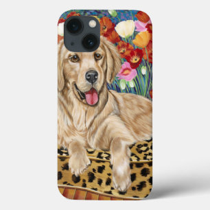 Coques Pour iPhone Chien d'arrêt de garçon d'or