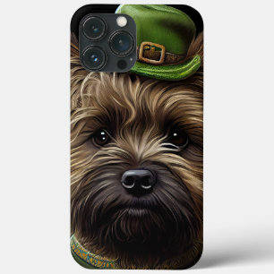 Case-Mate iPhone Case Chien de Cairn Terrier en Robe de la Saint Patrick