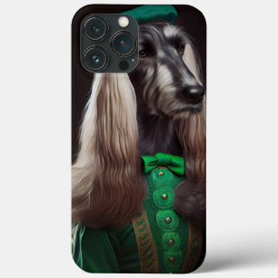 Case-Mate iPhone Case chien de chien afghan en tenue de la Saint-Patrick
