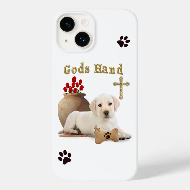Coques Case-Mate iPhone Chien de chiot Christian (Verso)