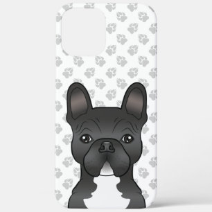 Case-Mate iPhone Case Chien de dessin animé Bouledogue français noir et 