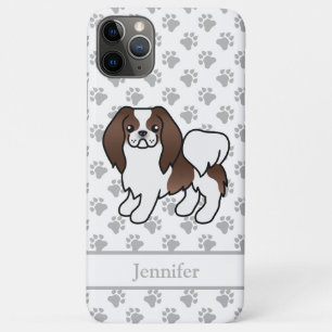 Case-Mate iPhone Case Chien de dessin animé japonais Chin brun et blanc