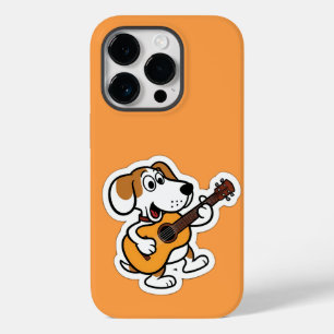 Coque Case-Mate iPhone chien de dessin animé jouant d'une guitare