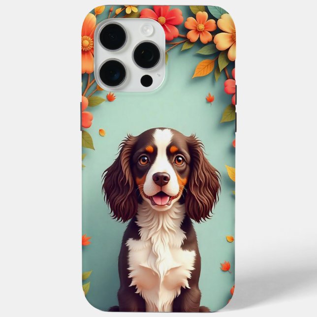 Coques Case-Mate iPhone 🐕 Chien de dessin animé mignon avec une expressio (Verso)