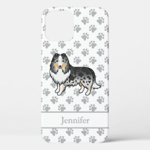 Case-Mate iPhone Case Chien de dessin animé Shetland Sheepdog Blue Merle