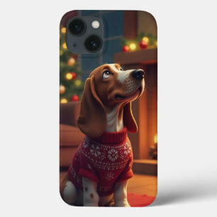 Case-Mate iPhone Case Chien de Noël de style caricature