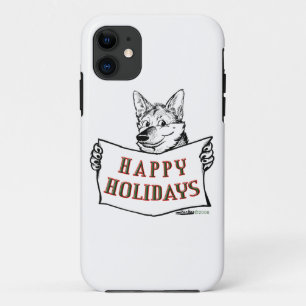 Coque Case-Mate iPhone Chien de Noël : Joyeuses fêtes