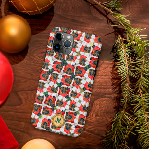 Case-Mate iPhone Case Chien de Noël mignon Berger allemand vert doré