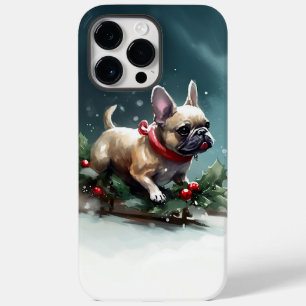 Coque Case-Mate iPhone Chien de Noël neige hiver