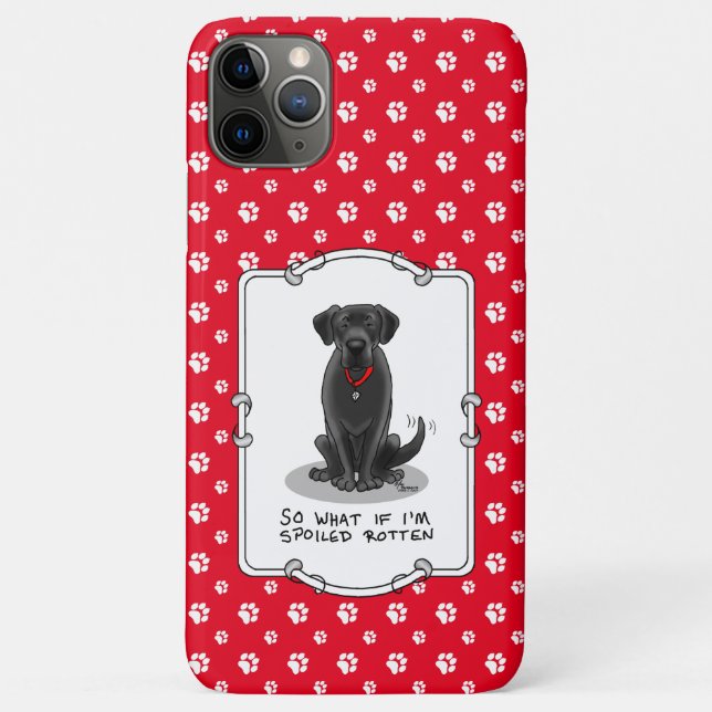 Coques Case-Mate iPhone Chien de repérage du Labrador du labo noir (Dos)