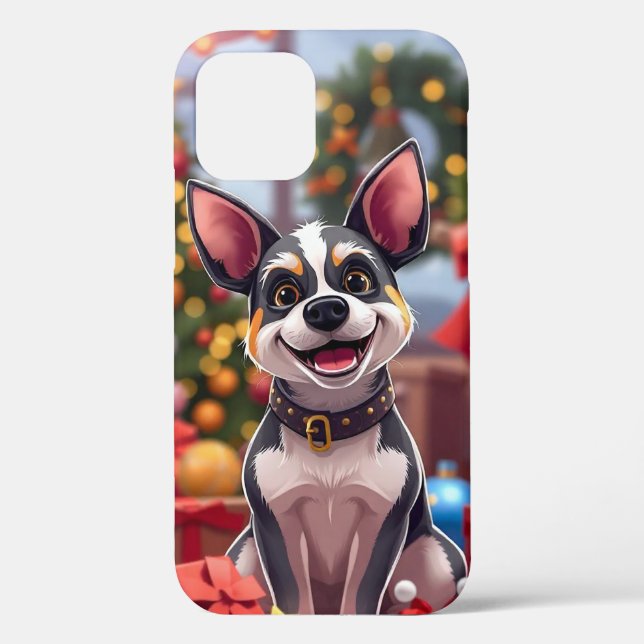 Coques Case-Mate iPhone Chien de style cartoon joyeux (Verso)