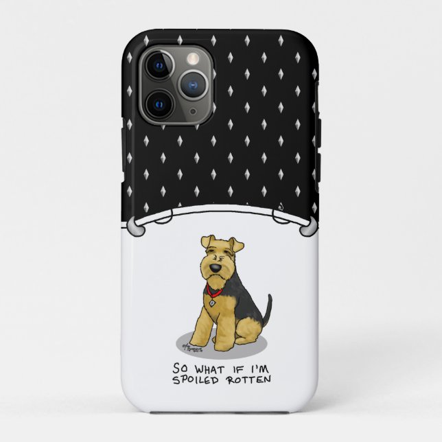 Coques Case-Mate iPhone Chien de Terrier gallois taché - mignon (Dos)