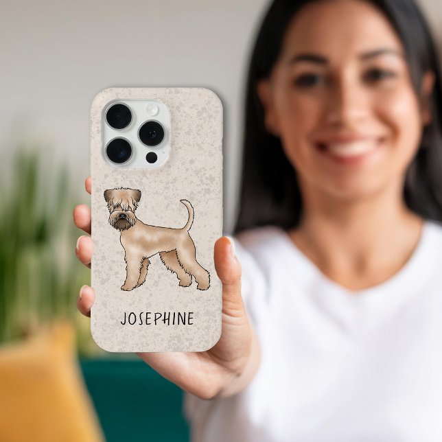 Coques Case-Mate iPhone Chien De Terrier Roulé Avec Un Nom Personnalisé (Créateur téléchargé)
