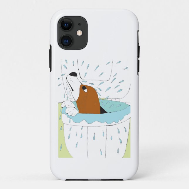 Coques Case-Mate iPhone chien de toilette (Dos)
