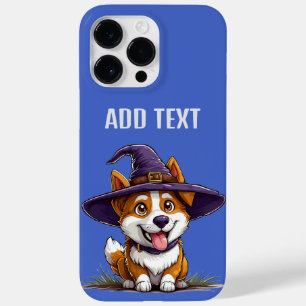Coque Case-Mate iPhone Chien d'Halloween portant un chapeau de sorcière
