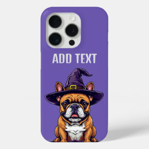 Coque Case-Mate iPhone Chien d'Halloween portant un chapeau de sorcière
