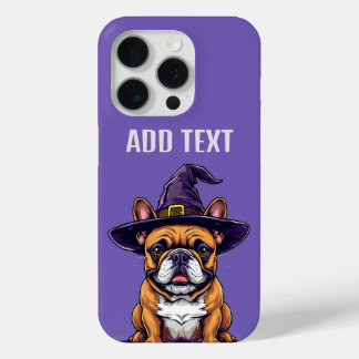 Coque Case-Mate iPhone Chien d'Halloween portant un chapeau de sorcière