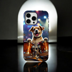 Coque iPhone 16 Pro Max Chien Drummer