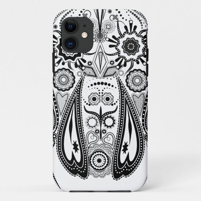 Coques Case-Mate iPhone Chien grand noir et blanc (Dos)