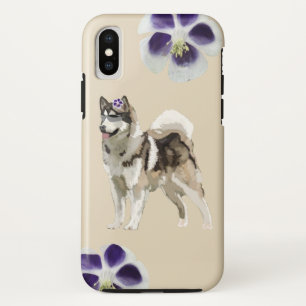 Case-Mate iPhone Case Chien Husky  Art Apple iPhone X, Résistant
