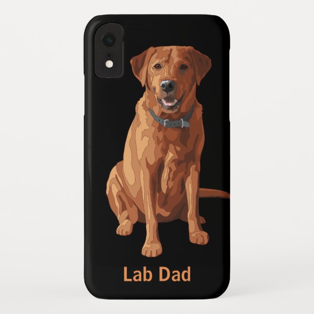 Coques Case-Mate iPhone Chien jaune rouge de Fox labrador retriever de (Dos)