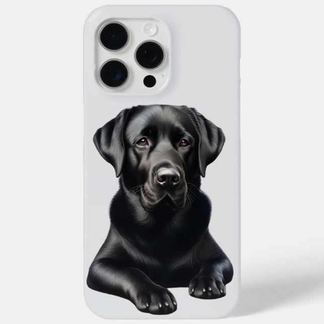 Coques Case-Mate iPhone Chien Labrador noir (Verso)