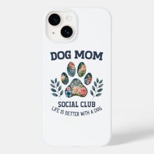 Coque Case-Mate iPhone Chien Maman Paw Floral