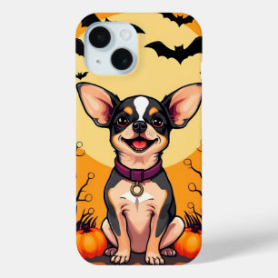 Coque Case-Mate iPhone Chien mignon avec décorations d'Halloween