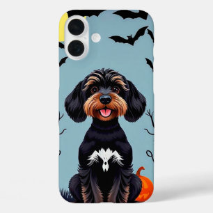Coque Pour iPhone 16 Plus Chien mignon d'Halloween