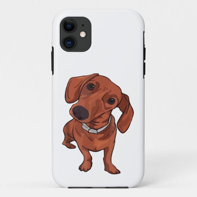 Coques Case-Mate iPhone Chien mignon drôle, amoureux de chien, propriétair (Dos)