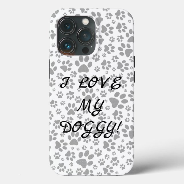 Coques Case-Mate iPhone Chien Paws noir et blanc Polka Dot Coque-Mate iPho (Verso)