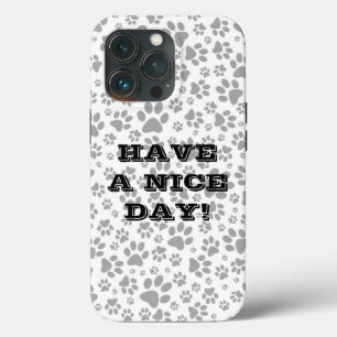 Case-Mate iPhone Case Chien Paws noir et blanc Polka Dot Coque-Mate iPho