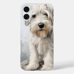 COQUE POUR iPhone 16 PLUS CHIEN POPULAIRE DE SÉALYHAM BLANC CUTE