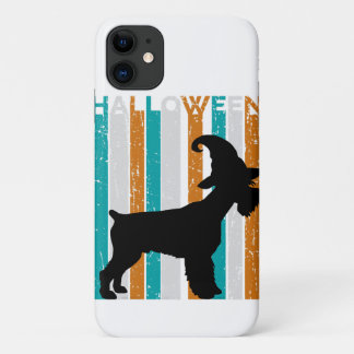 Case-Mate iPhone Case Chien Silhouette Schnauzer Halloween | Cool orange