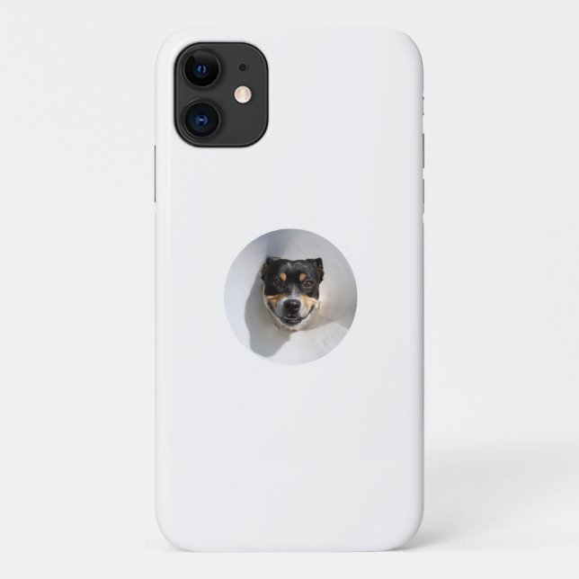 Coques Case-Mate iPhone Chien souriant drôle (Dos)