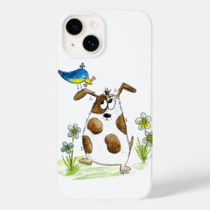 Coque Case-Mate iPhone Chien tacheté avec un oiseau